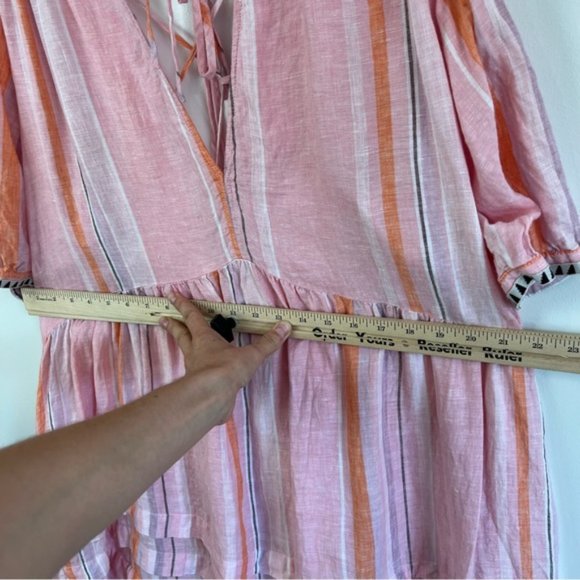 LEMLEM x h&m PINK STRIPED TUNIC DRESS LARGE - Picture 10 of 16